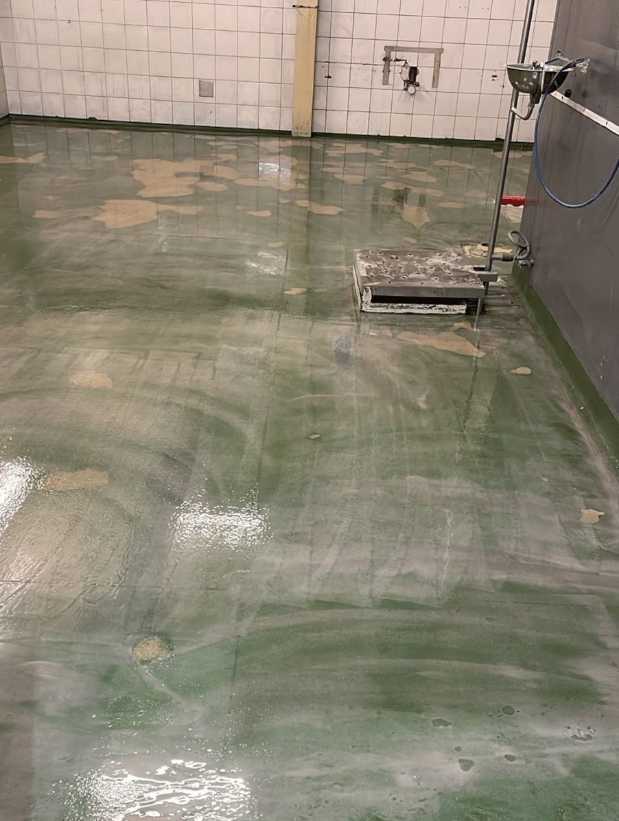 food factory before epoxy